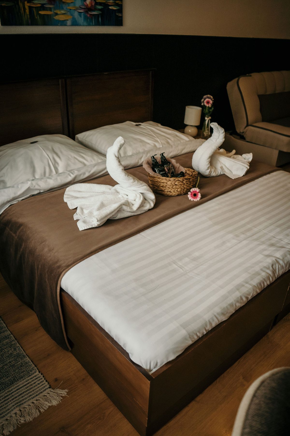 Large double room with a double bed, Podlesanka
